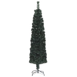 Arbre de Noël artificiel mince et support 180 cm fibre optique 508645508645