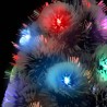 Arbre de Noël artificiel pré-éclairé blanc/bleu fibre optique 508647508647