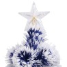 Arbre de Noël artificiel pré-éclairé blanc/bleu fibre optique 508650508650