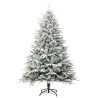 Sapin de Noël artificiel à flocons de neige Vert 180 cm PVC/PE 508652508652