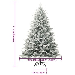 Sapin de Noël artificiel à flocons de neige Vert 210 cm PVC/PE 508653508653