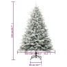 Sapin de Noël artificiel à flocons de neige Vert 210 cm PVC/PE 508653508653