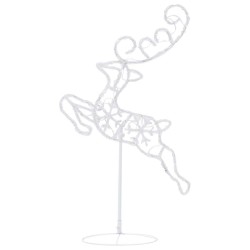 Renne/traîneaux Noël volant Acrylique 260x21x87cm Blanc chaud 508654508654