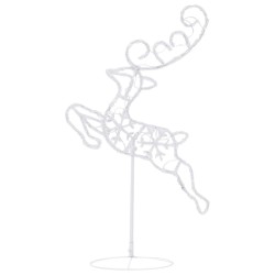 Renne/traîneaux Noël volant Acrylique 260x21x87 cm Blanc froid 508655508655