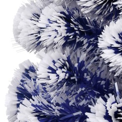 Arbre de Noël artificiel pré-éclairé blanc/bleu fibre optique 508660508660