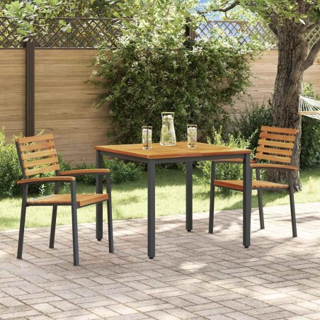 Ensemble de salle à manger pour jardin 3 pcs Noir 508669508669