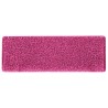 Tapis d'escalier 15 pièces 65 x 21 x 4 cm Rose Bord rectangulaire 508686508686
