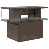 Salon de jardin avec coussins 6 pcs marron résine tressée 508733508733