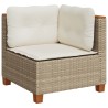 Salon de jardin avec coussins 7 pcs beige résine tressée 508754508754