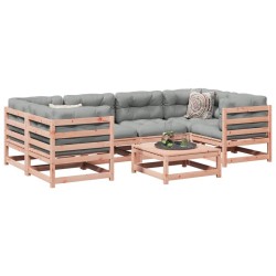 Salon de jardin 7 pcs bois massif sapin de douglas 508807508807