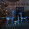 Famille de rennes de décoration Acrylique 300 LED bleu 508808508808