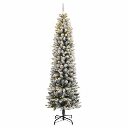 Sapin de Noël artificiel 150 LED et flocon de neige 120 cm 508819508819