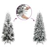 Sapin de Noël artificiel 150 LED et flocon de neige 120 cm 508819508819
