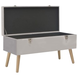 Banc avec compartiment de rangement 80 cm Gris Velours 508820508820