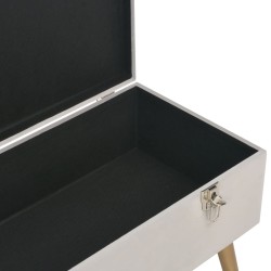 Banc avec compartiment de rangement 80 cm Gris Velours 508820508820