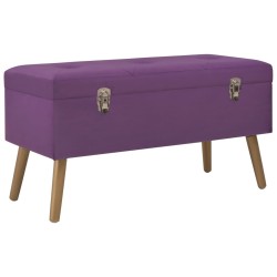 Banc avec compartiment de rangement 80 cm Violet Velours 508821508821