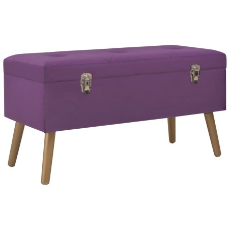 Banc avec compartiment de rangement 80 cm Violet Velours 508821508821