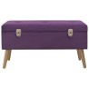 Banc avec compartiment de rangement 80 cm Violet Velours 508821508821