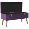 Banc avec compartiment de rangement 80 cm Violet Velours 508821508821