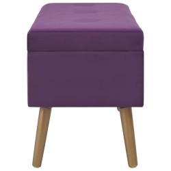 Banc avec compartiment de rangement 80 cm Violet Velours 508821508821