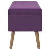 Banc avec compartiment de rangement 80 cm Violet Velours 508821508821