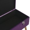 Banc avec compartiment de rangement 80 cm Violet Velours 508821508821
