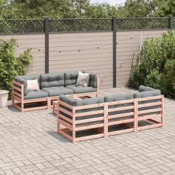Salon de jardin 7 pcs bois massif sapin de douglas 508823508823