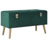 Banc avec compartiment de rangement 80 cm Vert Velours 508825508825