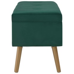 Banc avec compartiment de rangement 80 cm Vert Velours 508825508825