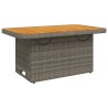 Salon de jardin 3 pcs avec coussins Gris Résine tressée 508849508849