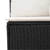 Salon de jardin 7 pcs avec coussins noir résine tressée 508983508983