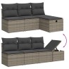 Salon de jardin avec coussins 7 pcs gris résine tressée 509068509068