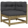 Salon de jardin 6 pcs avec coussins bois de pin imprégné 509094509094