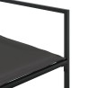 Ensemble à manger de jardin avec coussins 9 pcs noir textilène 509111509111