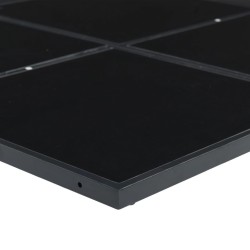 Ensemble à manger de jardin 9pcs coussins noir résine tressée 509114509114