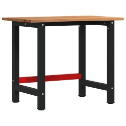 Établi marron clair 100x60x81,5 cm bois de chêne massif 509139509139