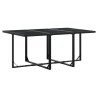 Ensemble à manger de jardin 7 pcs Noir Résine tressée 509147509147