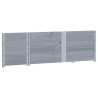 Colliers de palette 3 pcs gris 150x50 cm bois de pin solide 509150509150