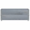 Jardinière gris 100x50 cm bois massif de pin 509153509153