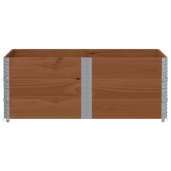 Colliers de palette 3 pcs marron 150x100 cm bois de pin solide 509154509154