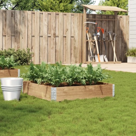 Jardinière 100x100 cm bois de pin massif 509155509155