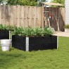Jardinière noir 100x100 cm bois massif de pin 509160509160