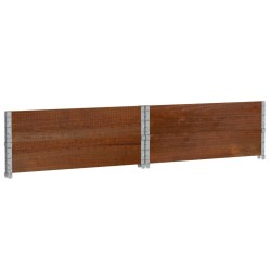 Jardinière marron 100x100 cm bois massif de pin 509162509162