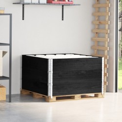 Colliers de palette 3 pcs noir 100x100 cm bois de pin solide 509164509164