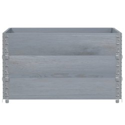 Colliers de palette 3 pcs gris 100x100 cm bois de pin solide 509165509165