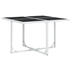 Ensemble à manger de jardin avec coussins 9 pcs blanc textilène 509178509178