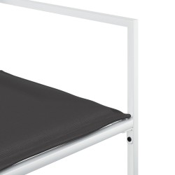 Ensemble à manger de jardin avec coussins 11pcs blanc textilène 509179509179