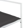 Ensemble à manger de jardin avec coussins 11pcs blanc textilène 509179509179