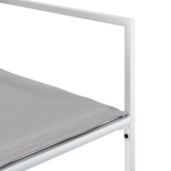 Ensemble à manger de jardin avec coussins 9 pcs blanc textilène 509185509185
