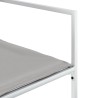 Ensemble à manger de jardin avec coussins 9 pcs blanc textilène 509185509185